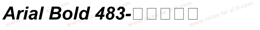 Arial Bold 483字体转换